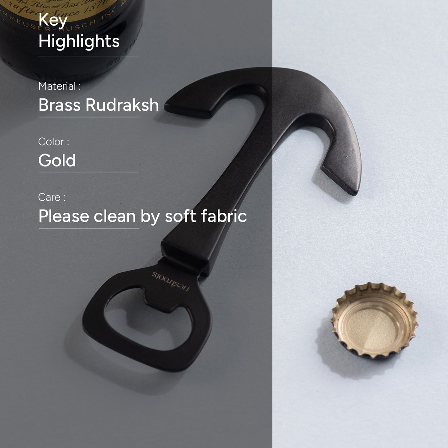 The Anchor Bottle Opener Matte Black