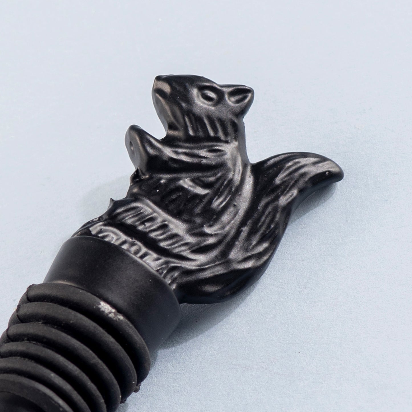 The Squirrel Bottle Stopper Matte Black