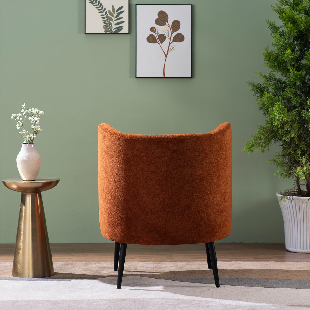 Cozy Brown Boucle Lounge Chair | Nestroots