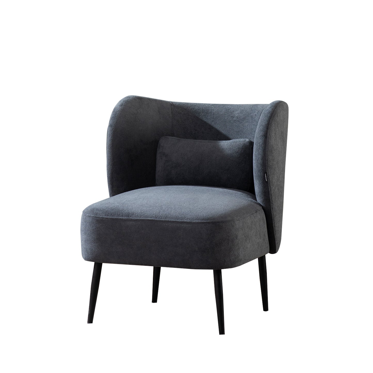 Stormy Comfort Boucle Lounge Chair in Grey Color | Nestroots