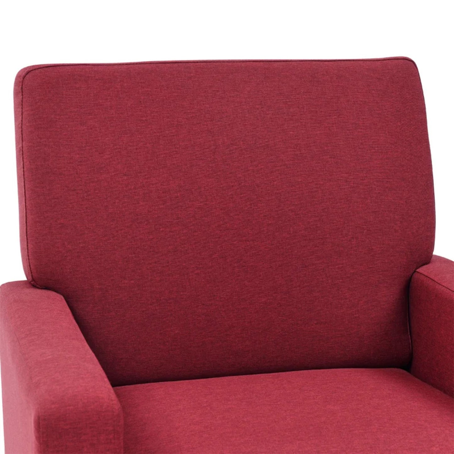 Opulent Accent Chairs With Ottoman Footrest Red