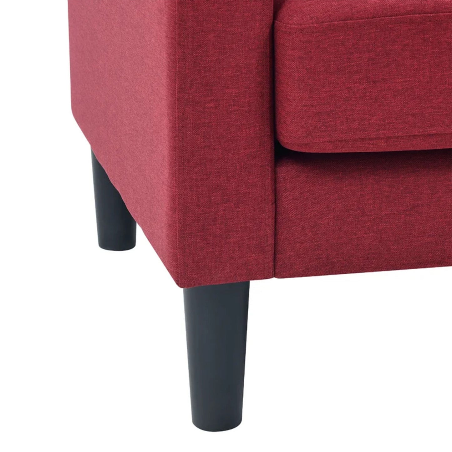 Opulent Accent Chairs With Ottoman Footrest Red