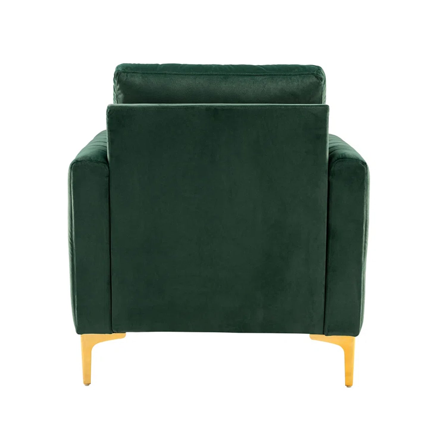 Luxurious Velvet Accent Chair Gold Green