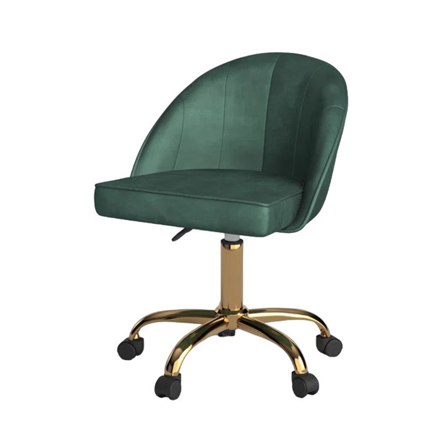 Velvet Tufted Office Chair With Smooth Wheels – Green|Nestroots | Nestroots