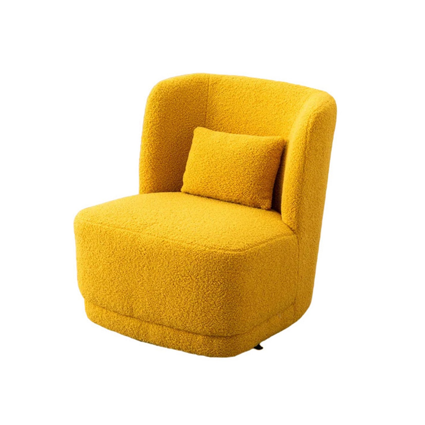 Sumptuous Boucle Accent Chair Yellow