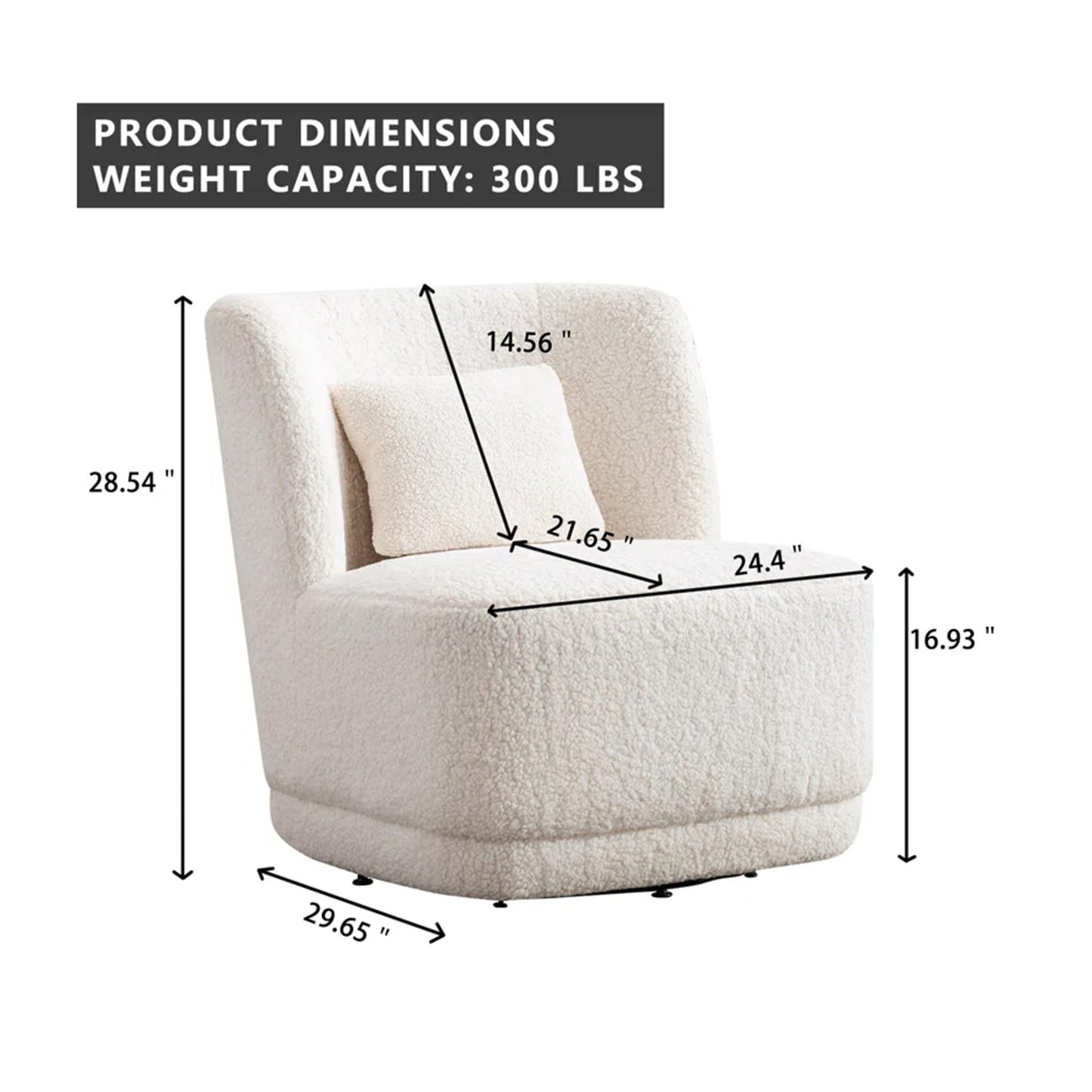 Sumptuous Boucle Accent Chair Cream