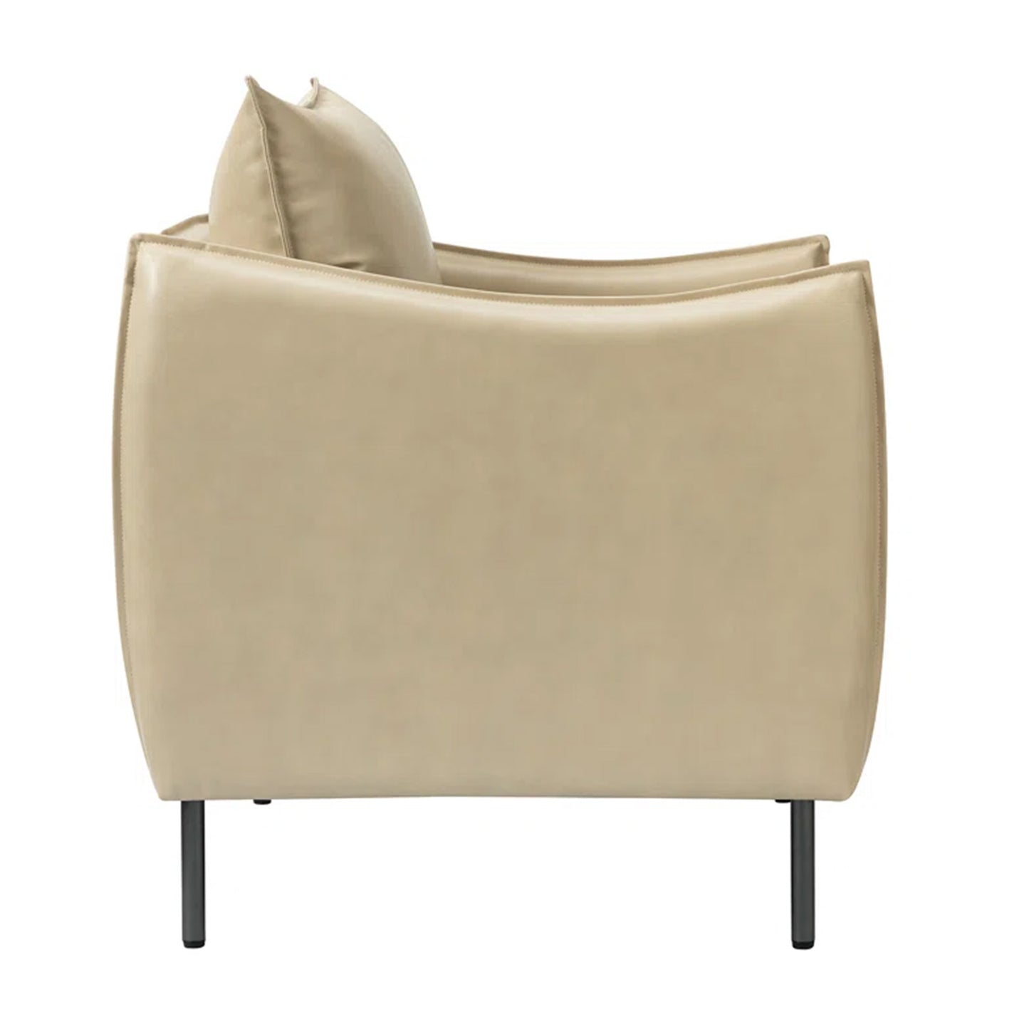 Renaissance Revival Throne Chair Beige