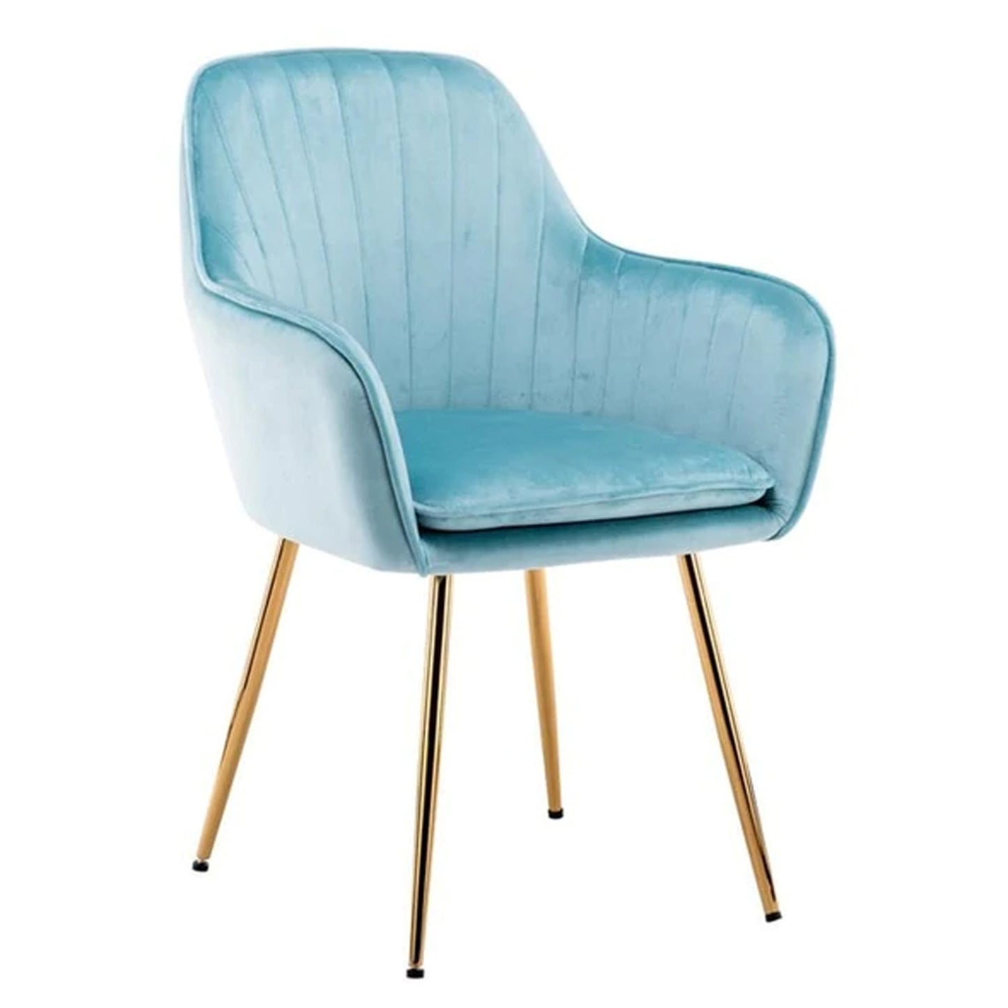 Velvet Sleek Dining Chair Turquoise