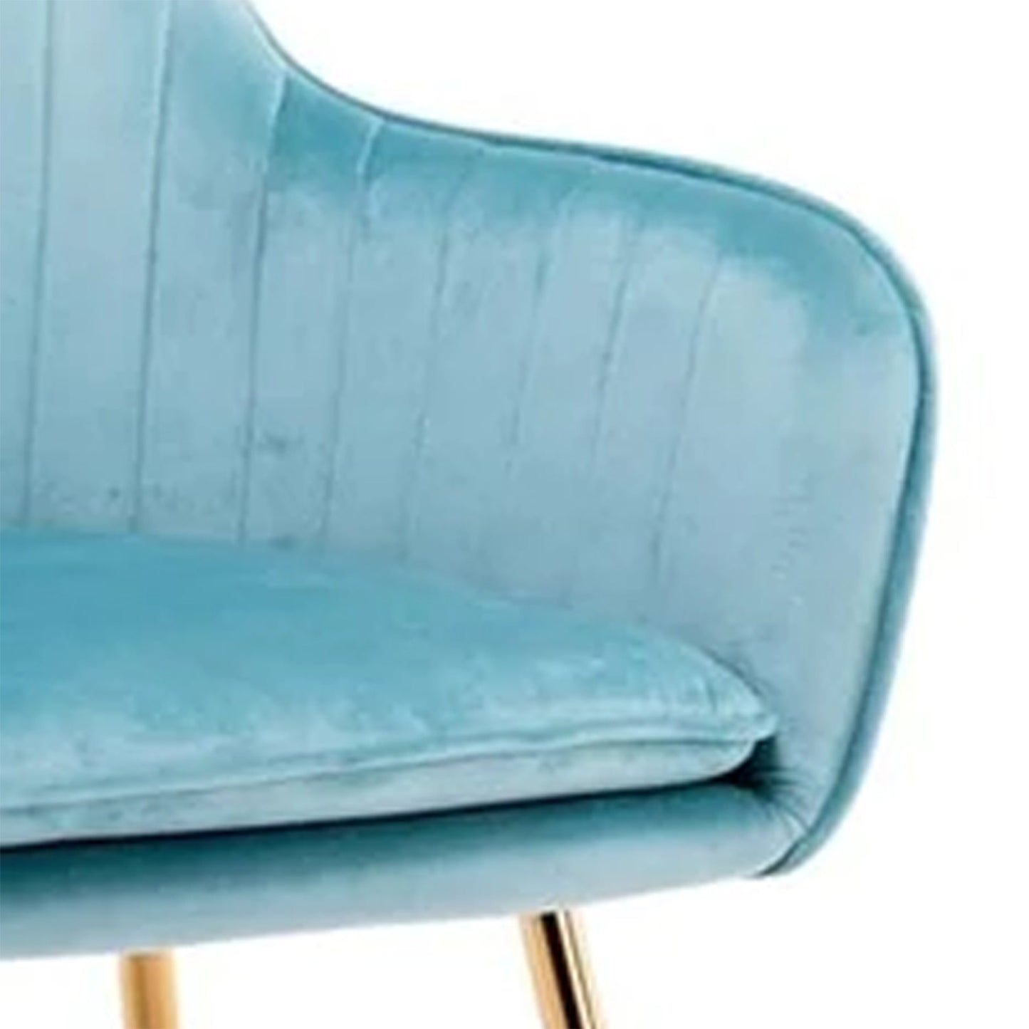 Velvet Sleek Dining Chair Turquoise