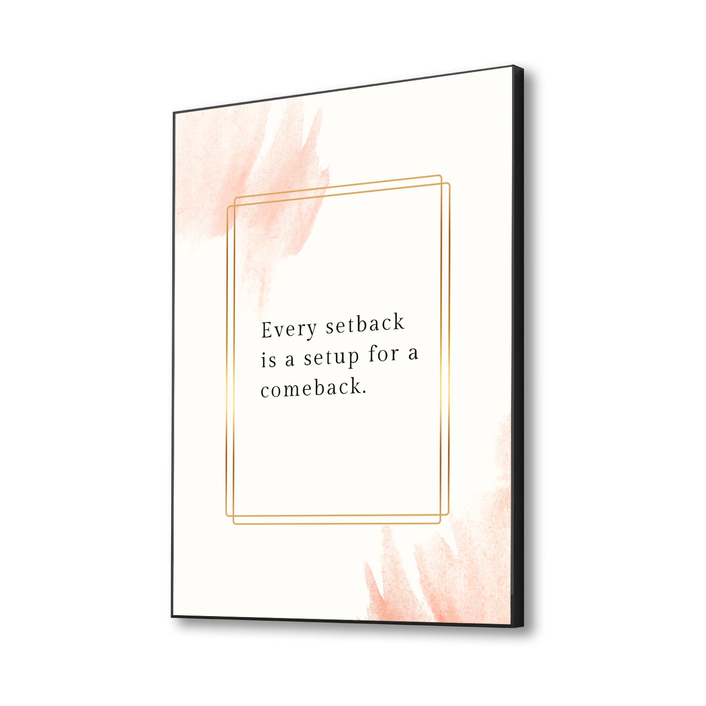 Empowering Comeback Canvas Wall Art Motivation Inspirational Quotes Printed Wall Painting