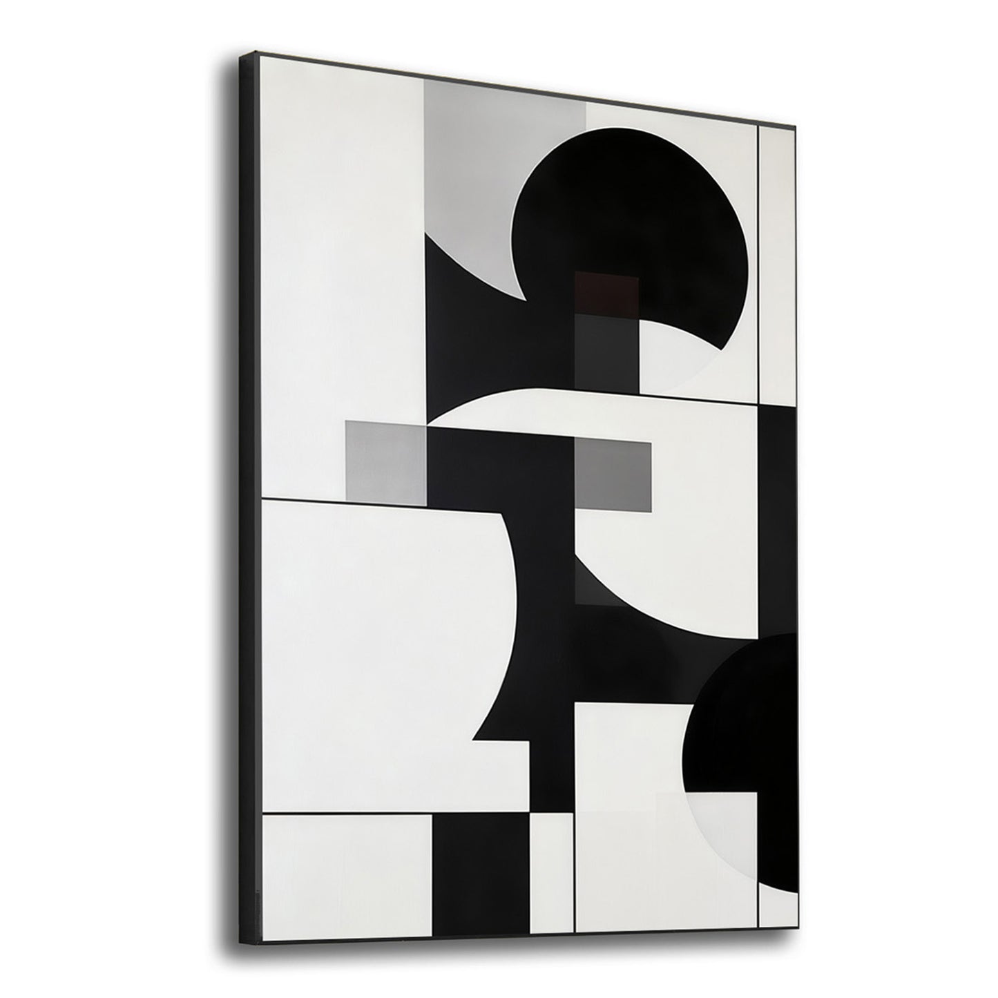 Black and White Abstract Elegance Canvas Wall Painting