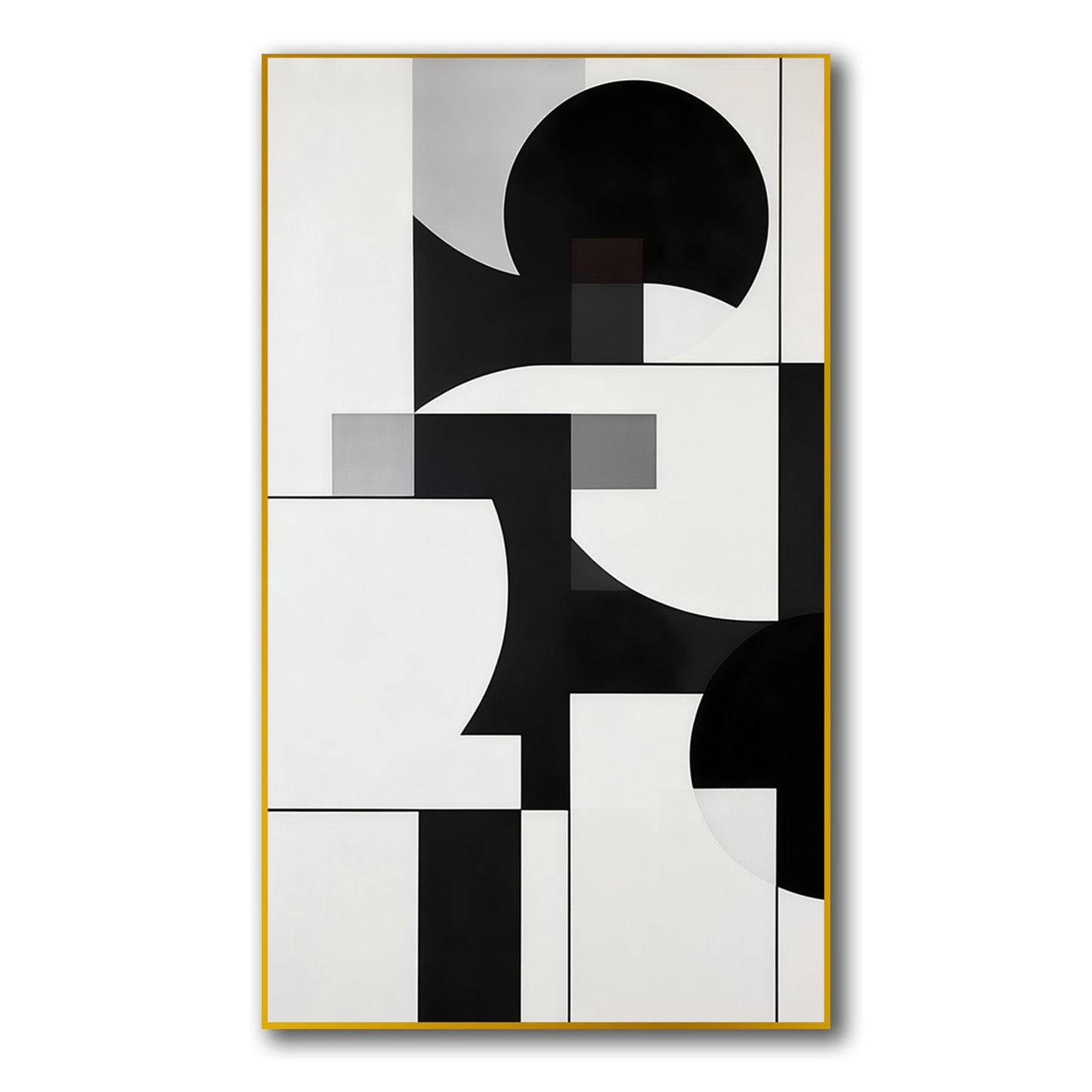 Black and White Abstract Elegance Canvas Wall Painting