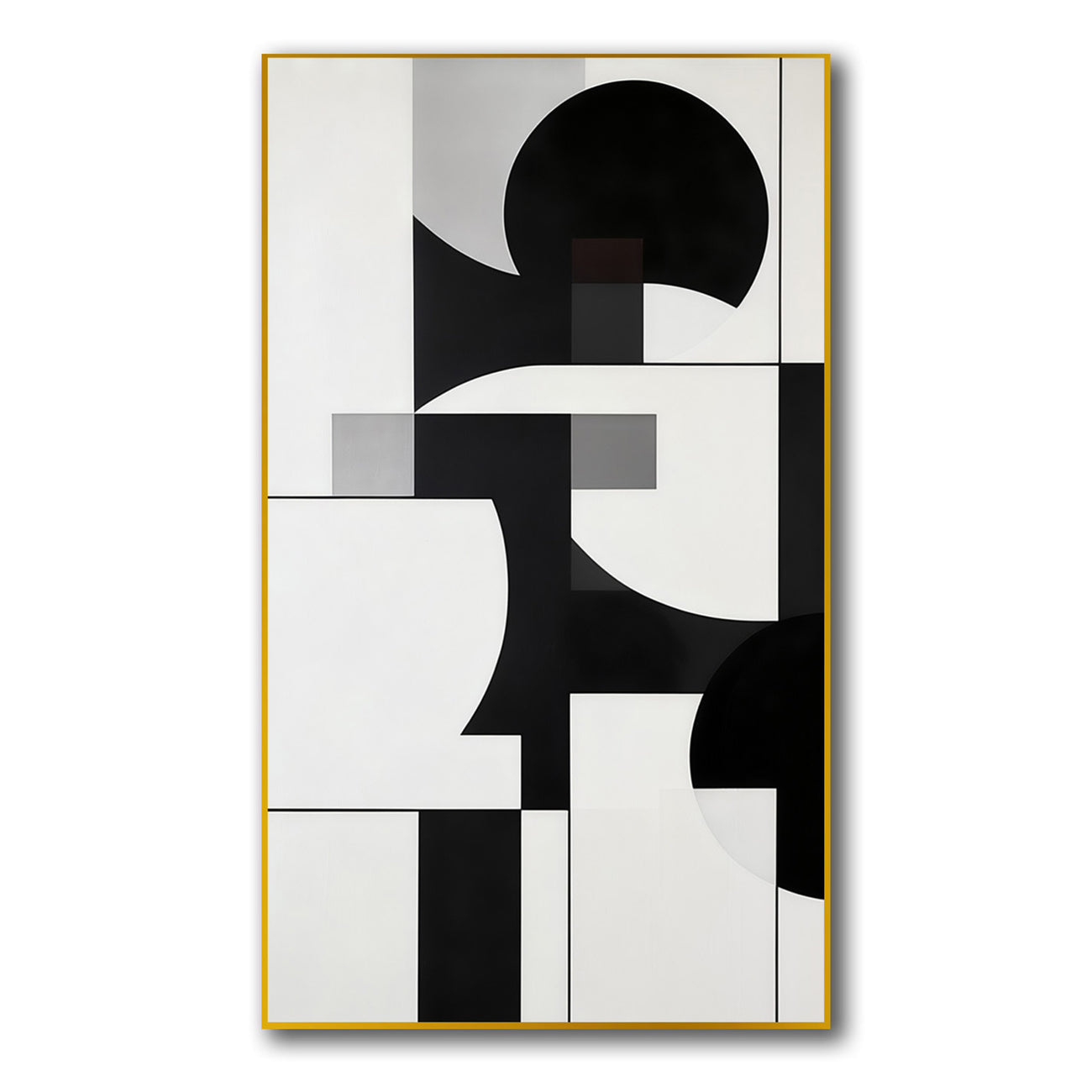 Black and White Abstract Elegance Canvas Wall Painting