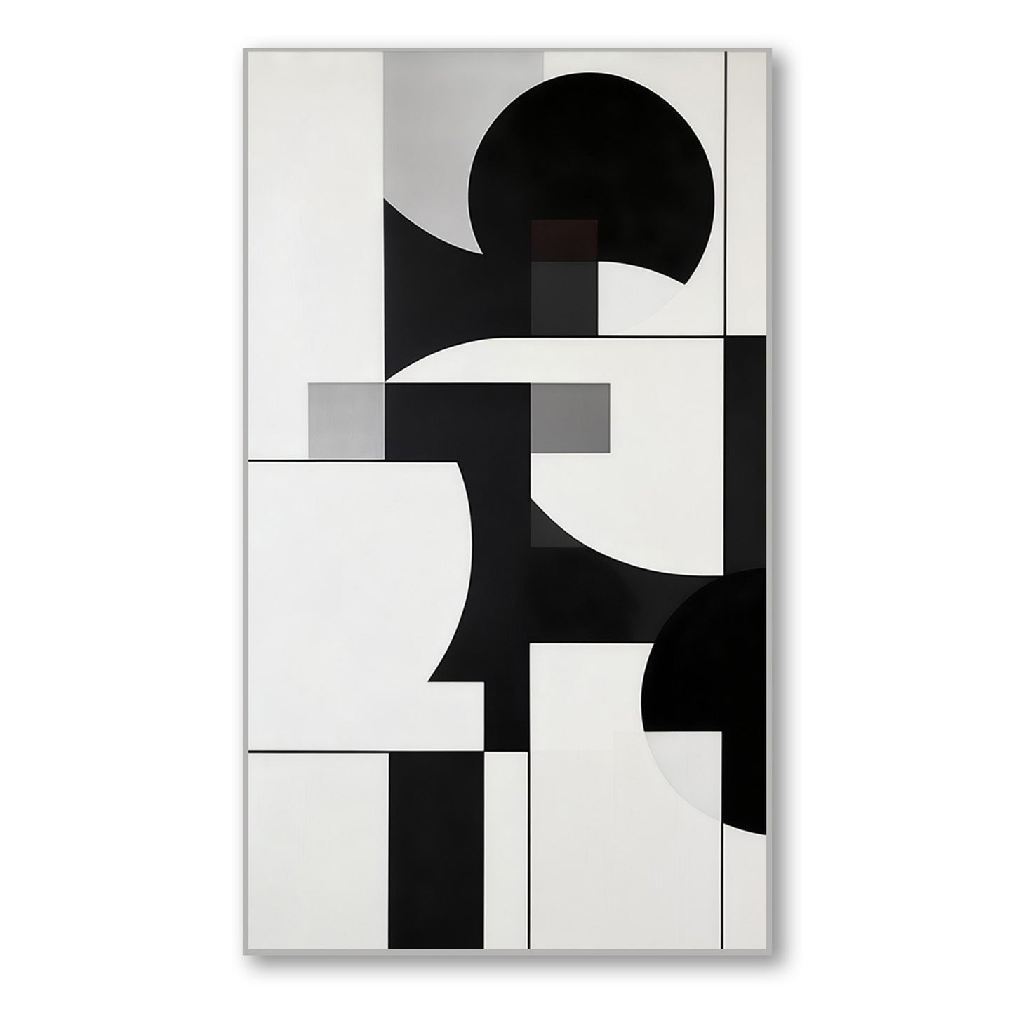 Black and White Abstract Elegance Canvas Wall Painting