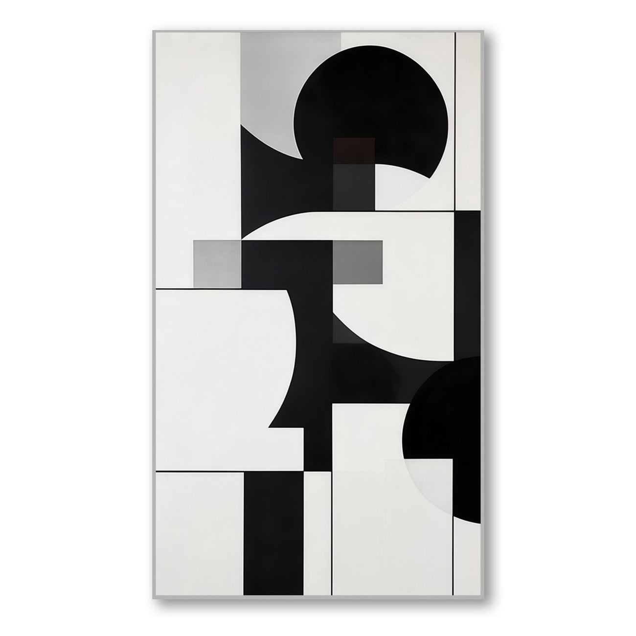 Black and White Abstract Elegance Canvas Wall Painting