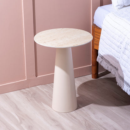 Contemporary Ivory Charm Side Table