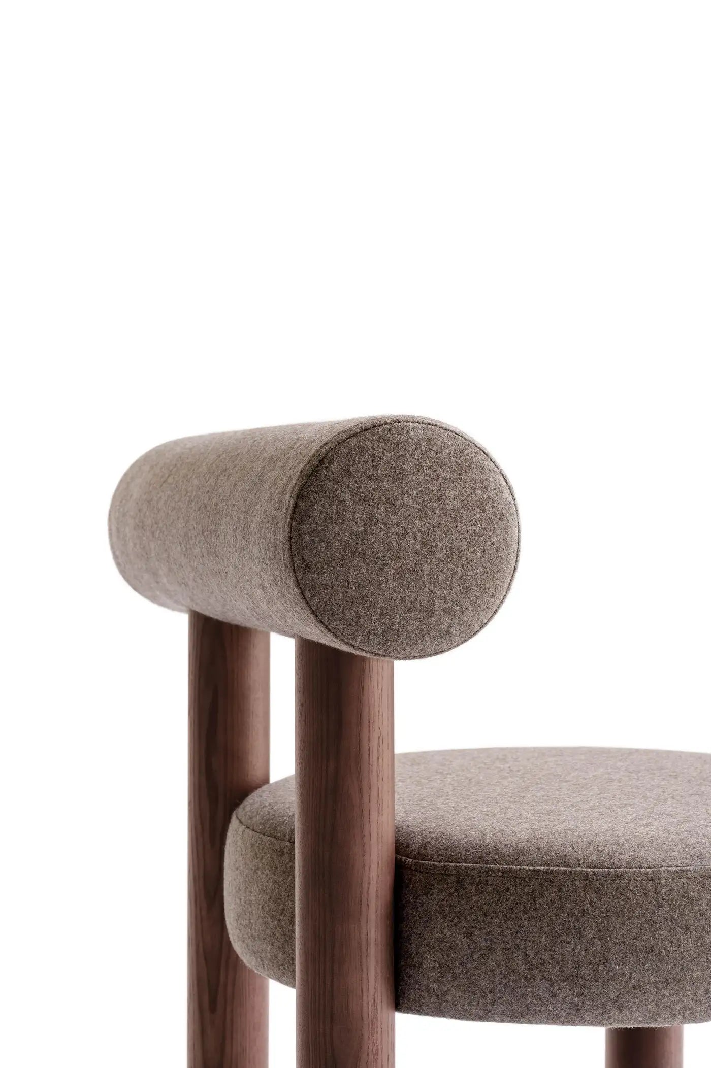 Eleto Minimal Grey Velvet Dining Chair