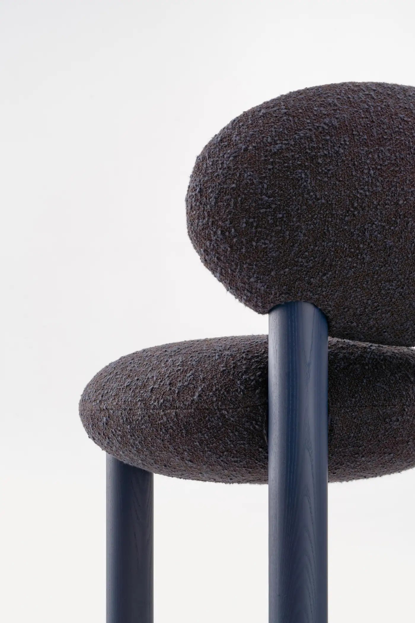 Boevian Bubble Charcoal Grey Boucle Lounge Chair