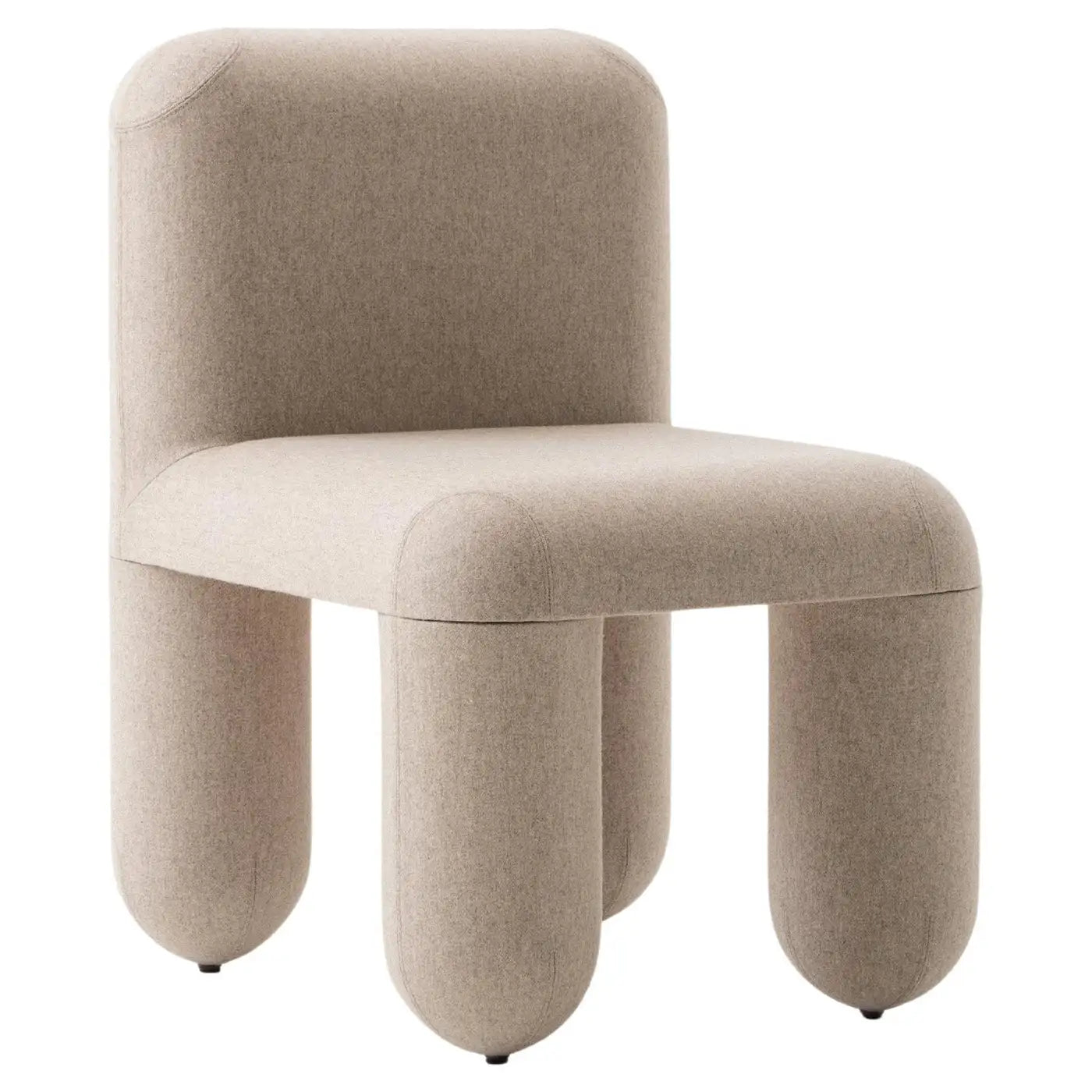 Dreoven Sculpt White Quad Velvet Chair