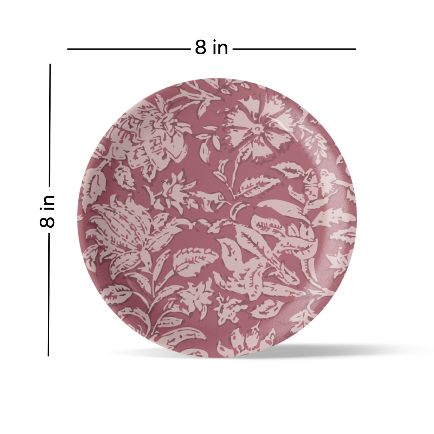 Ethnic Floral Design Wall Plate