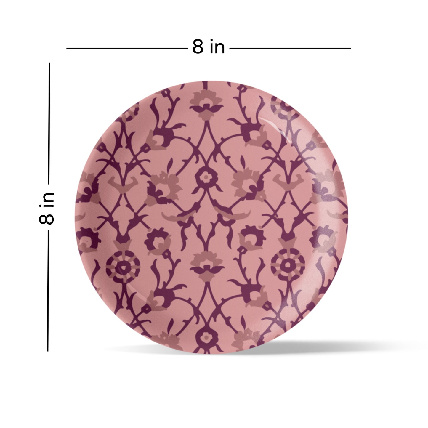 Ikat Print Porcelain Wall Plate