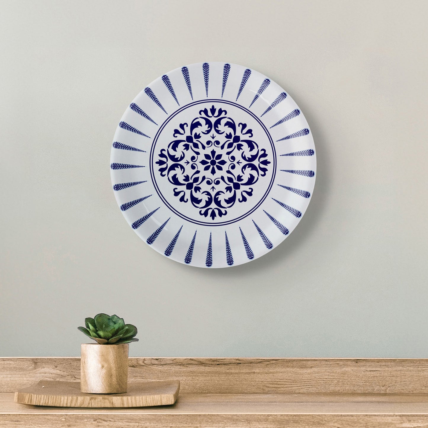 Elegant Blue Pottery cluster for Every Space Wall Plates Set of 12