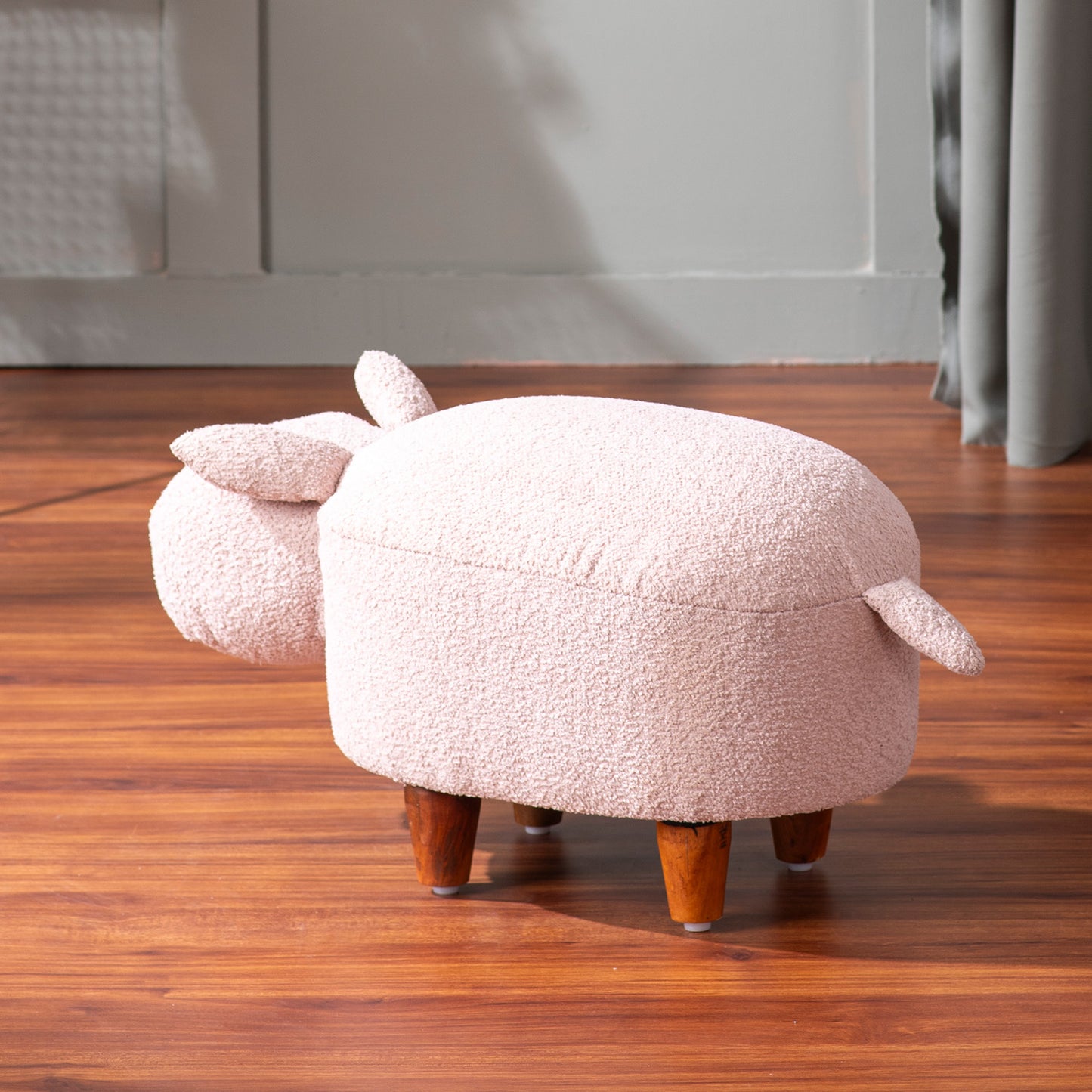 Online Bunny Rabbit Pouf Seating For Kids Room Pink & Blue Set Of 2 Best Price