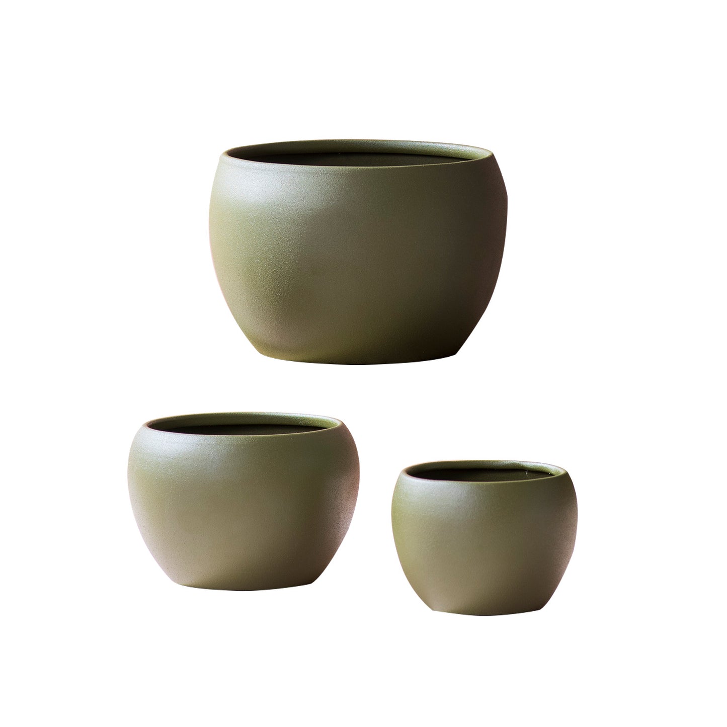 Online best Elegant Frosted Trio Metal Planters India Store
