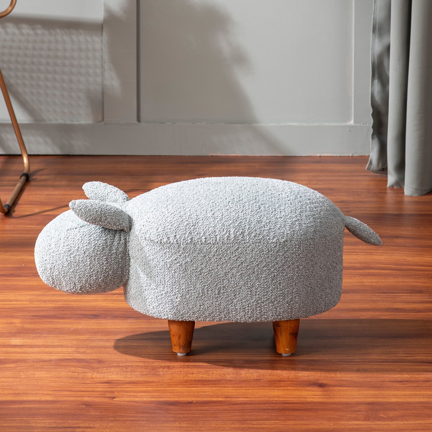 Online Whiskers Collection Bunny Rabbit Pouf Seating For Kids Room Blue Set Of 2 Best Price