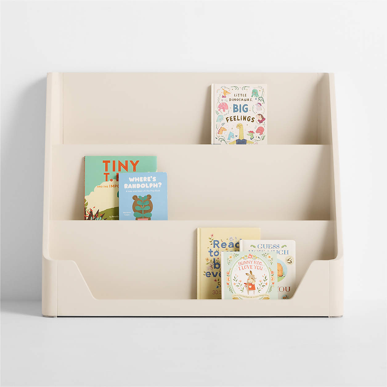 Hampshire 36" Olive Green Wood 4-Shelf Tall Kids Bookcase