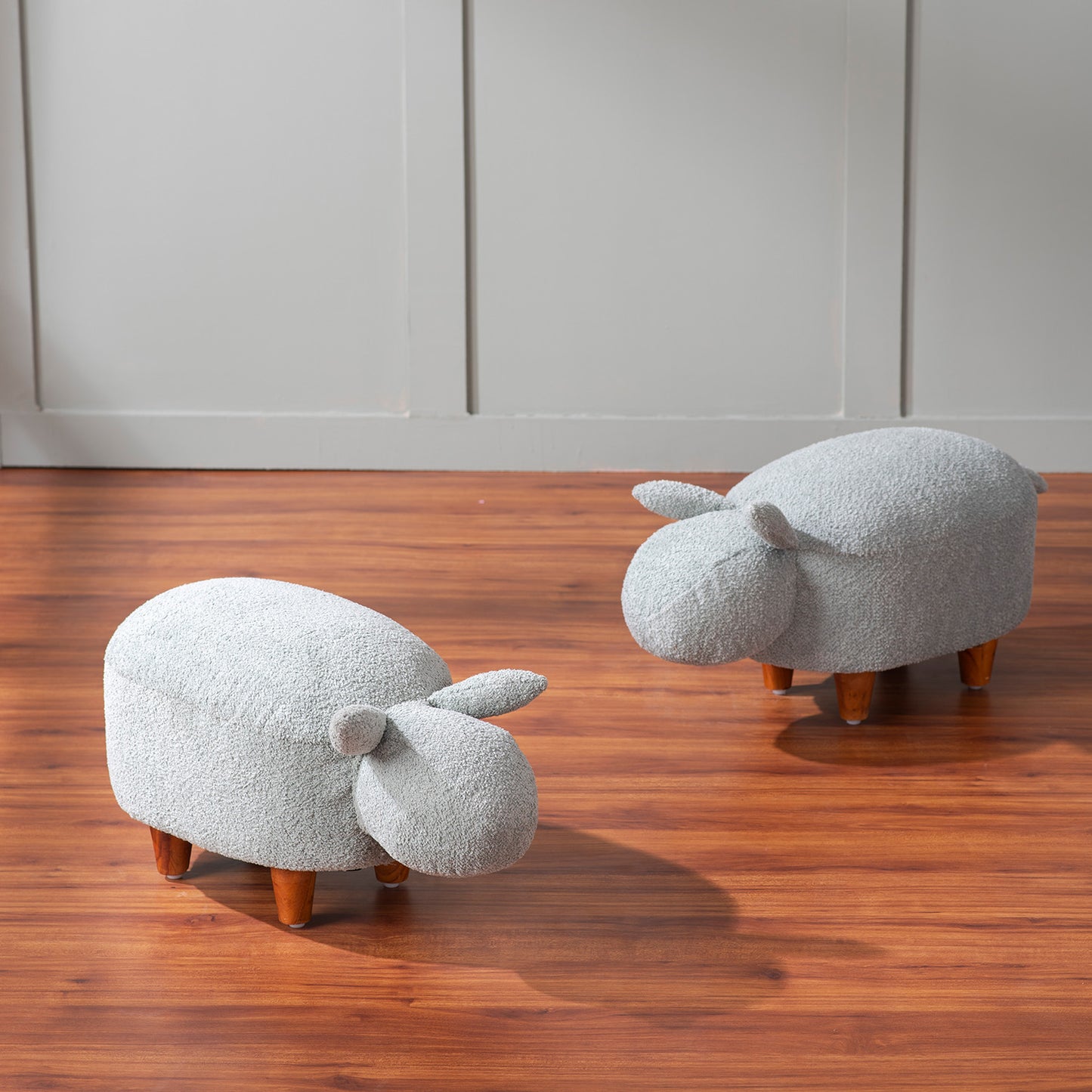Buy Whiskers Collection Bunny Rabbit Pouf Seating For Kids Room Blue Set Of 2 Online