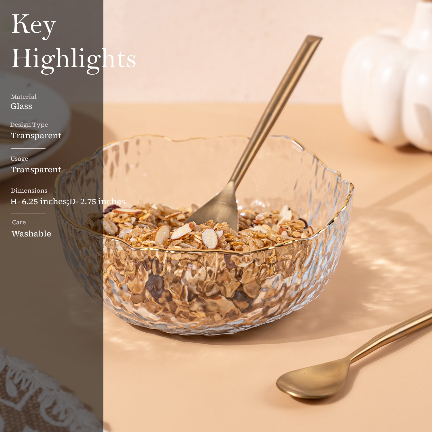 serving glass bowl