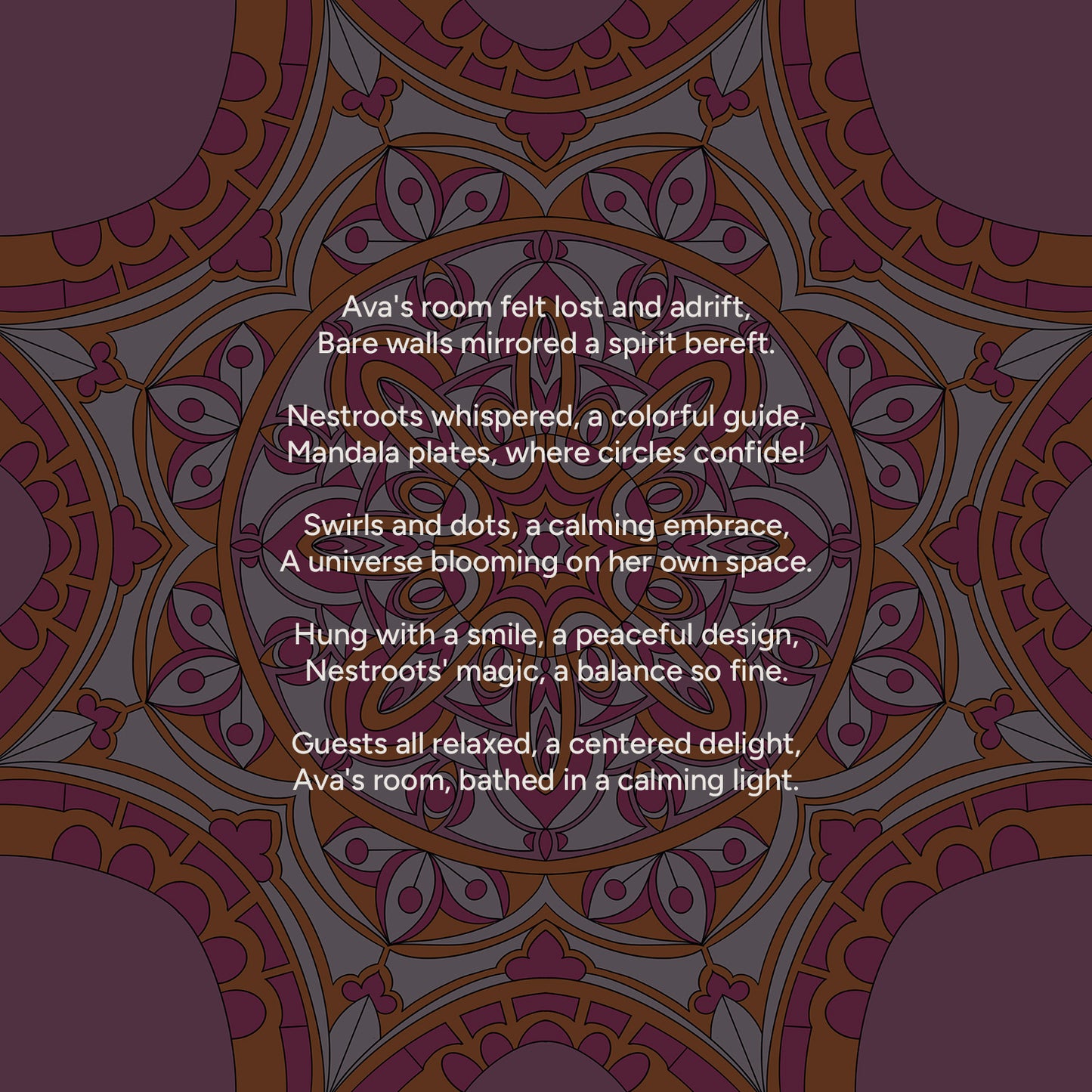 Zen Sanctuary Mandala Wall Plates Set of 5