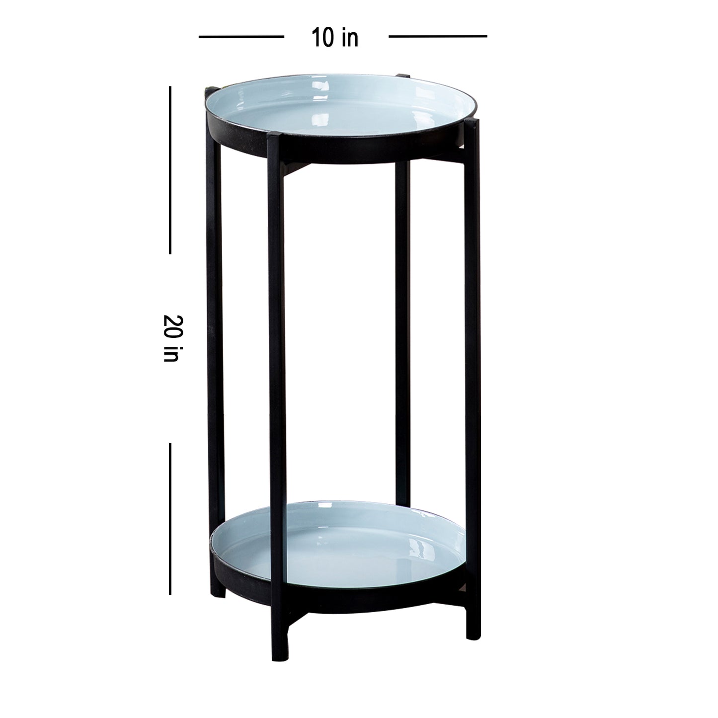 metallic glass side table for living room