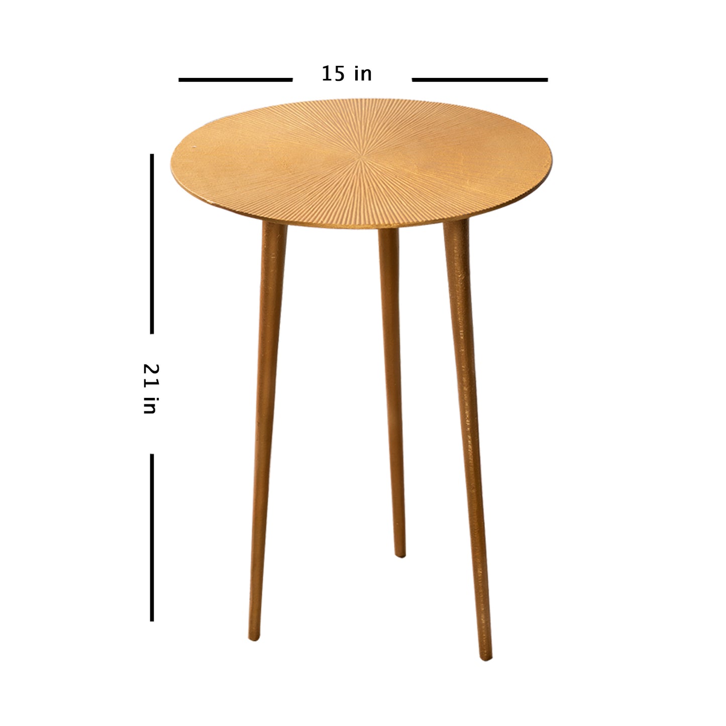 buy designer round aluminium side table