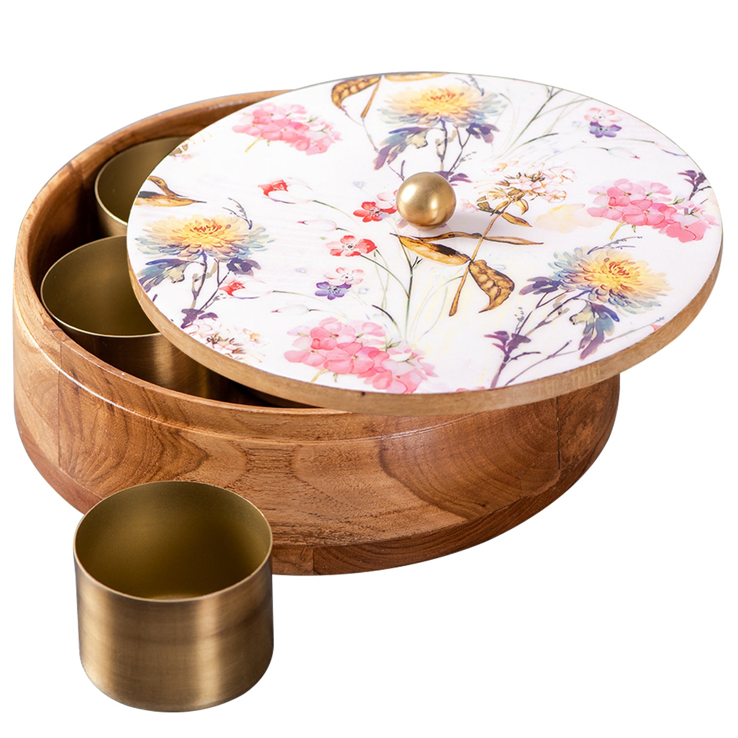 wooden spice box