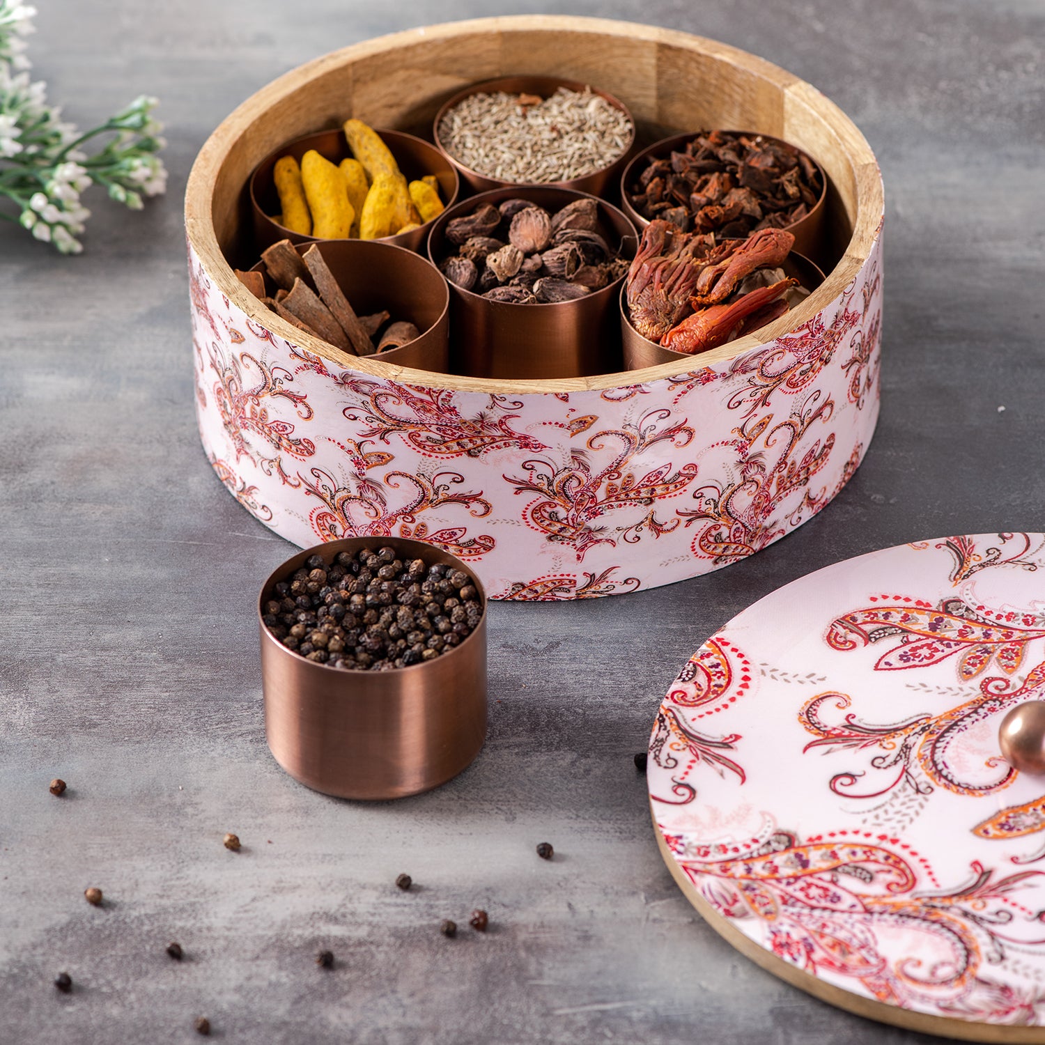 wooden masala box online