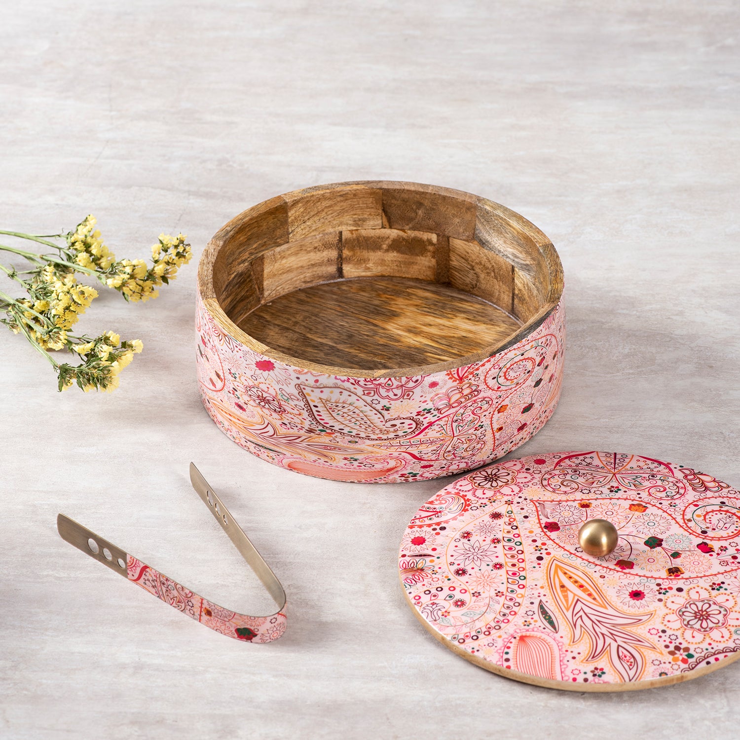 wood roti box