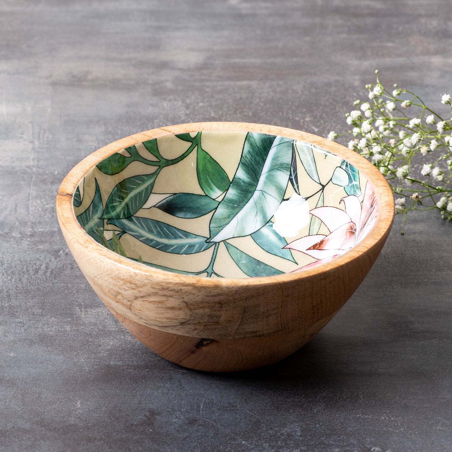 printed serving bowl