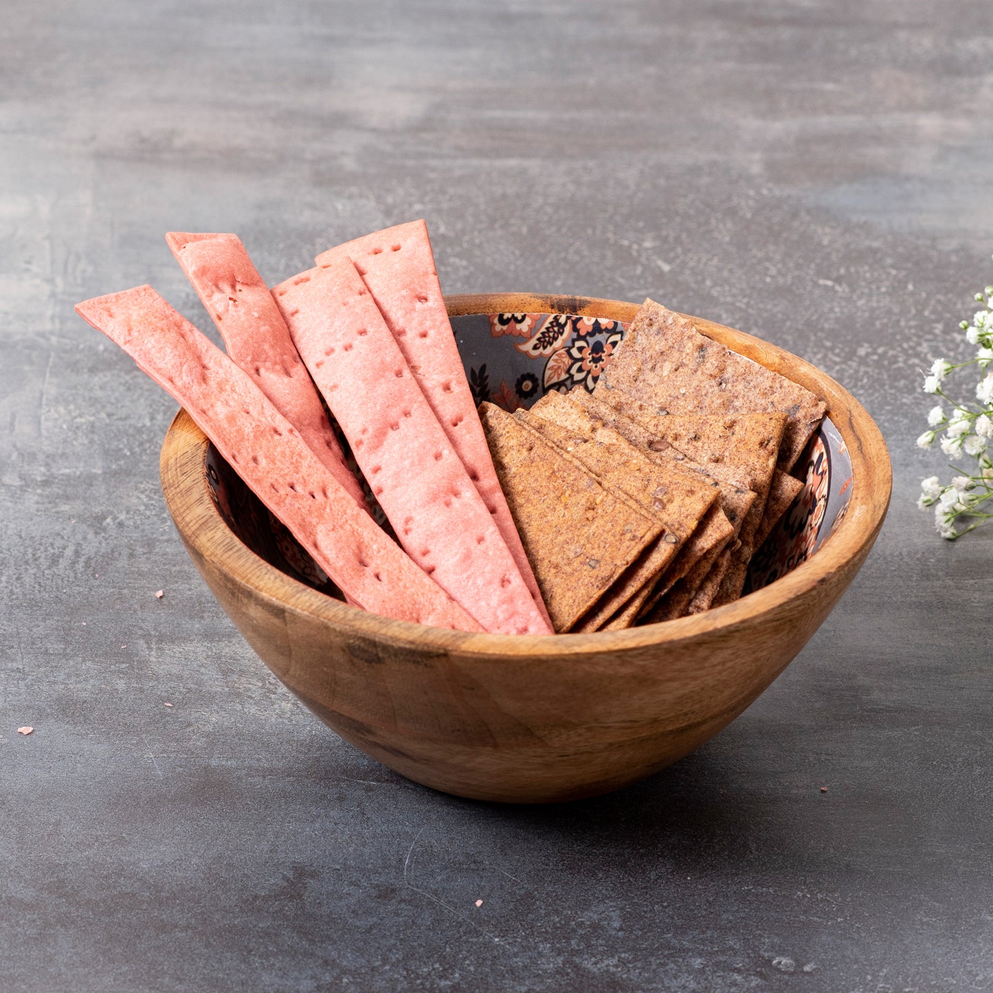 wood serving bowl