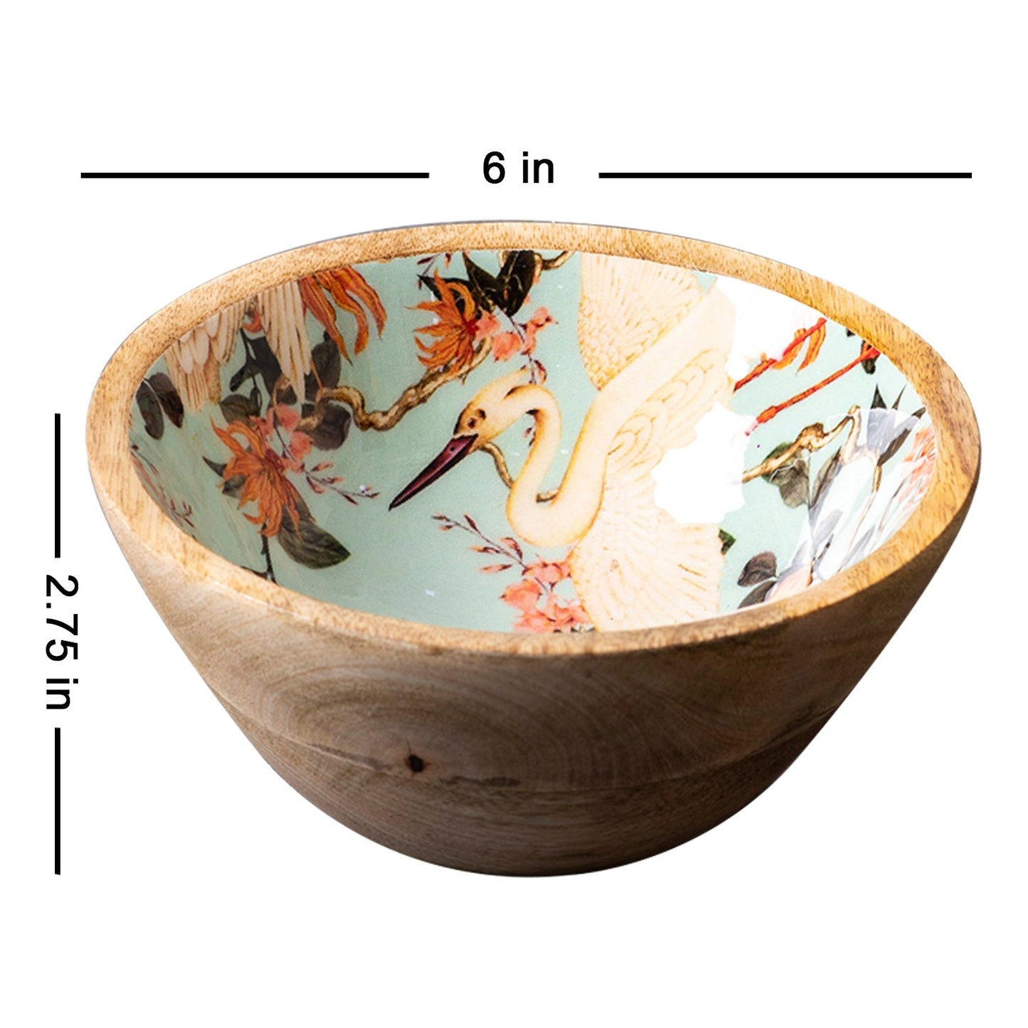 Flamingo Printed Serving Bowl