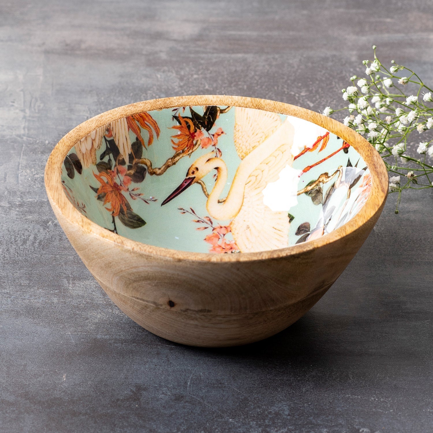 Buy Flamingo Printed Serving Bowl Online in India - Nestroots