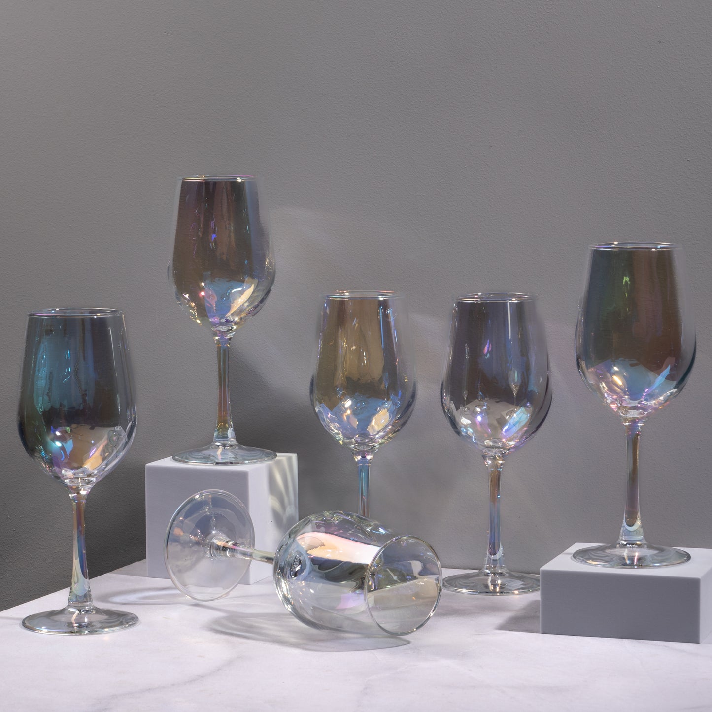 Wine Glasses Set of 6 | Drinkware Glasses