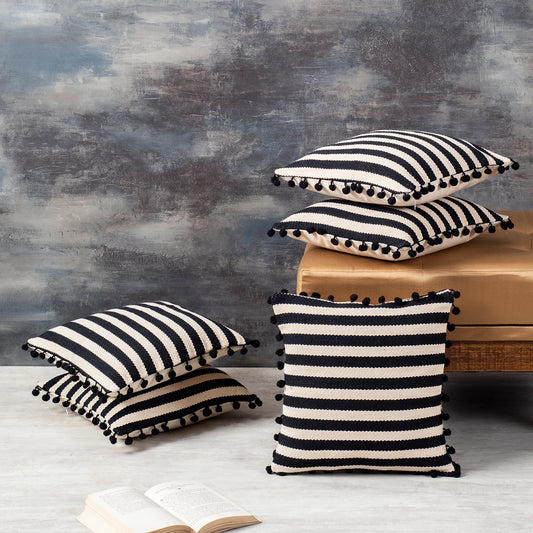 Striper Cushion Covers Set of 5