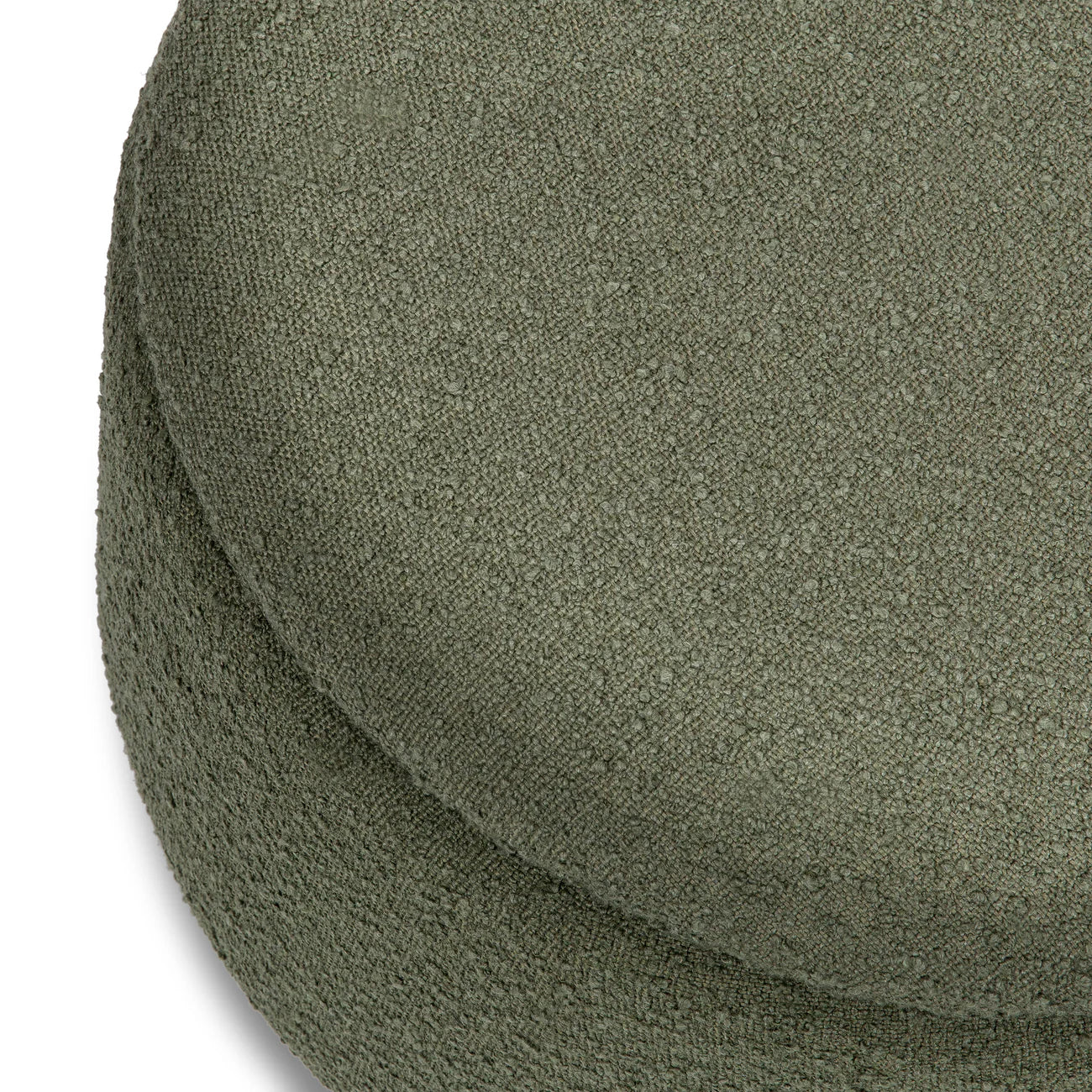 Moss Green Olive Grove Storage Boucle Kids Pouffe