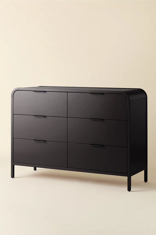 Kane 6-Drawer Dresser -Black