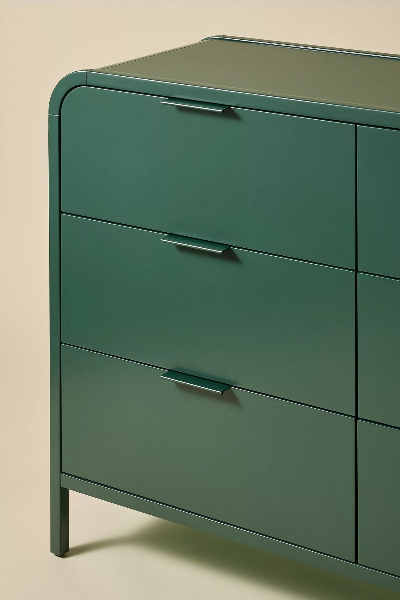 Kane 6-Drawer Dresser - Dark Green