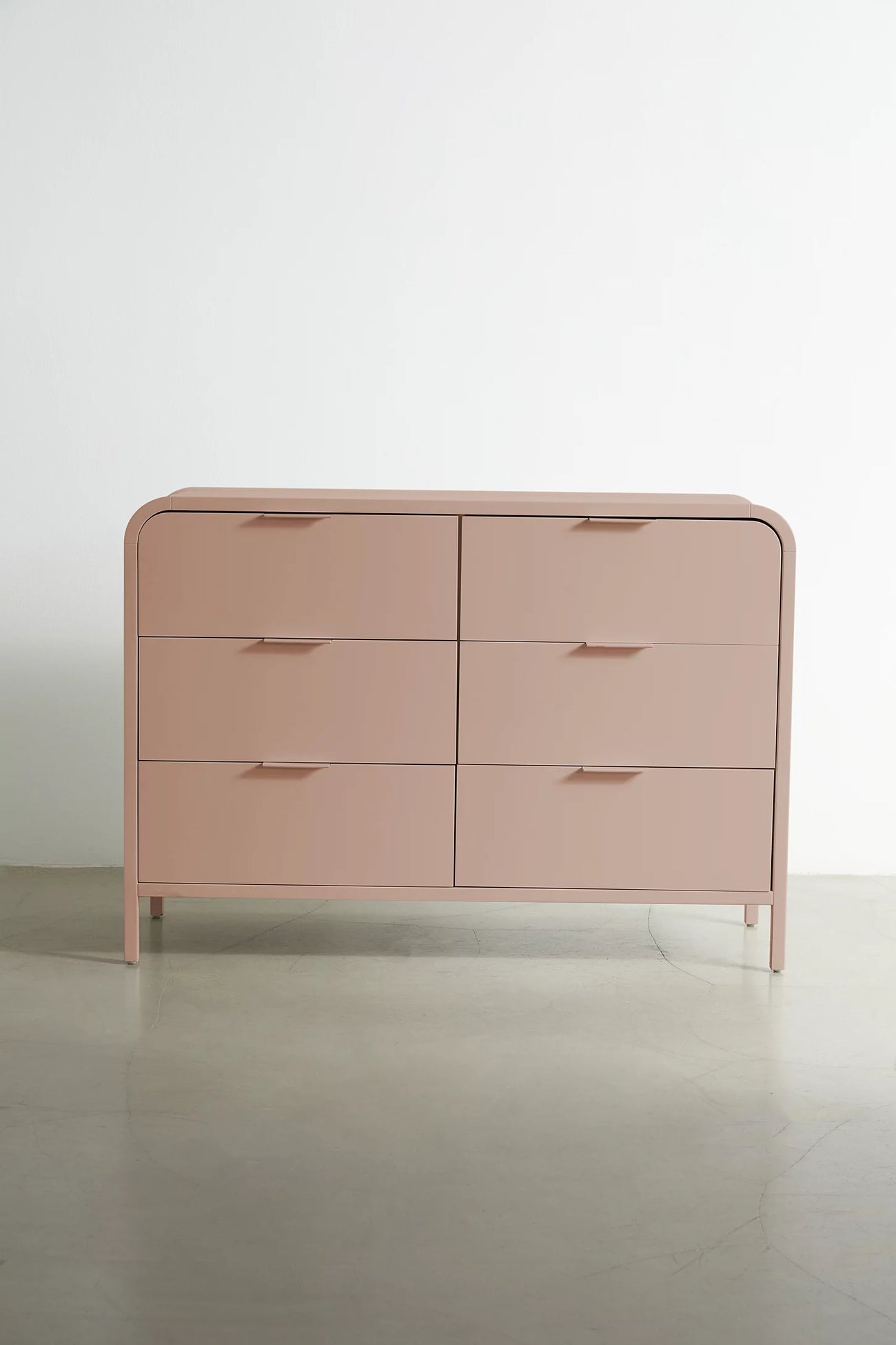 Kane 6-Drawer Dresser - Rose