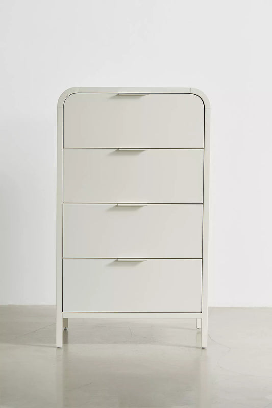 Kane Tall 4-Drawer Dresser-Ivory