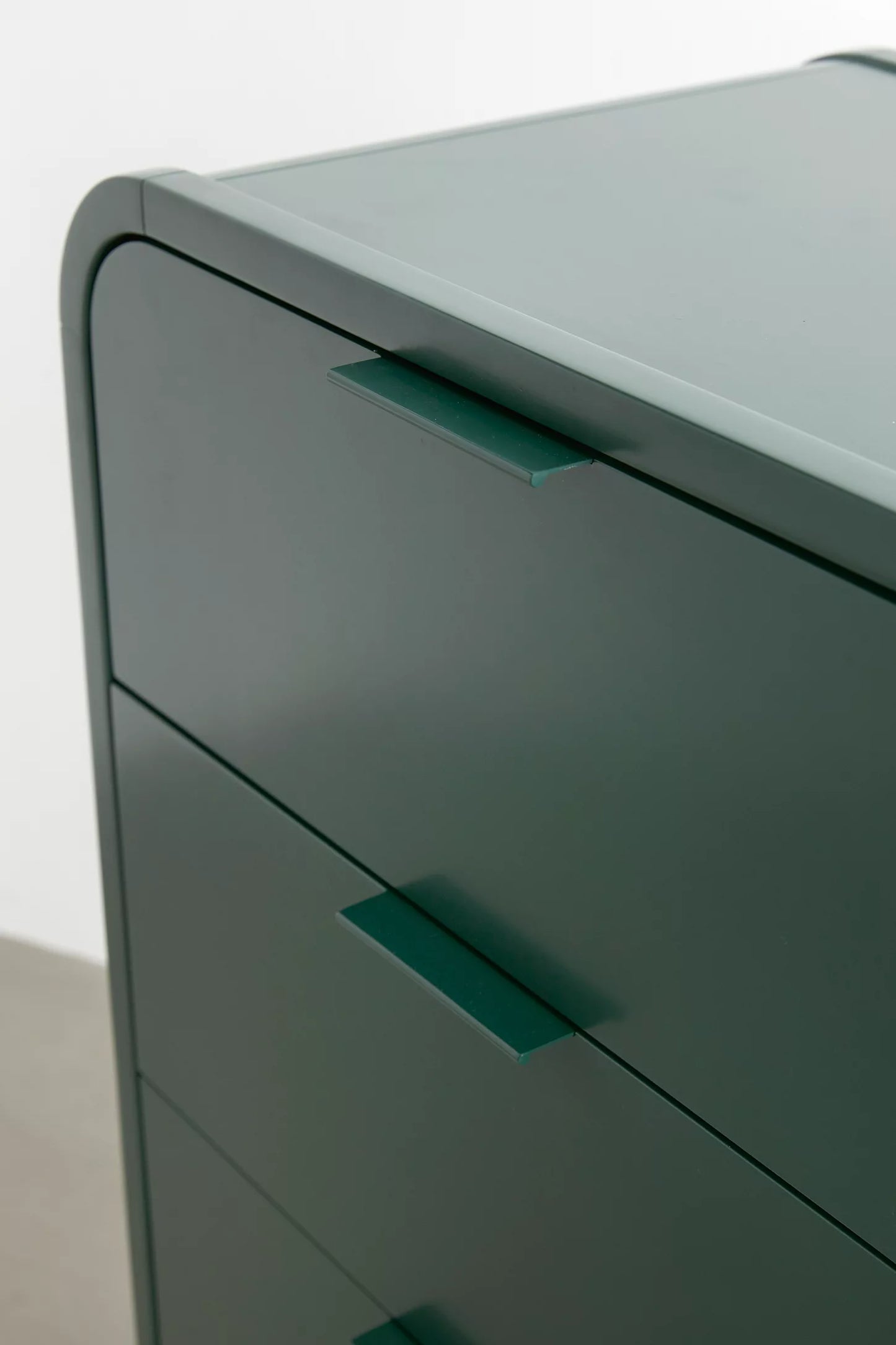 Kane Tall 4-Drawer Dresser - Dark Green
